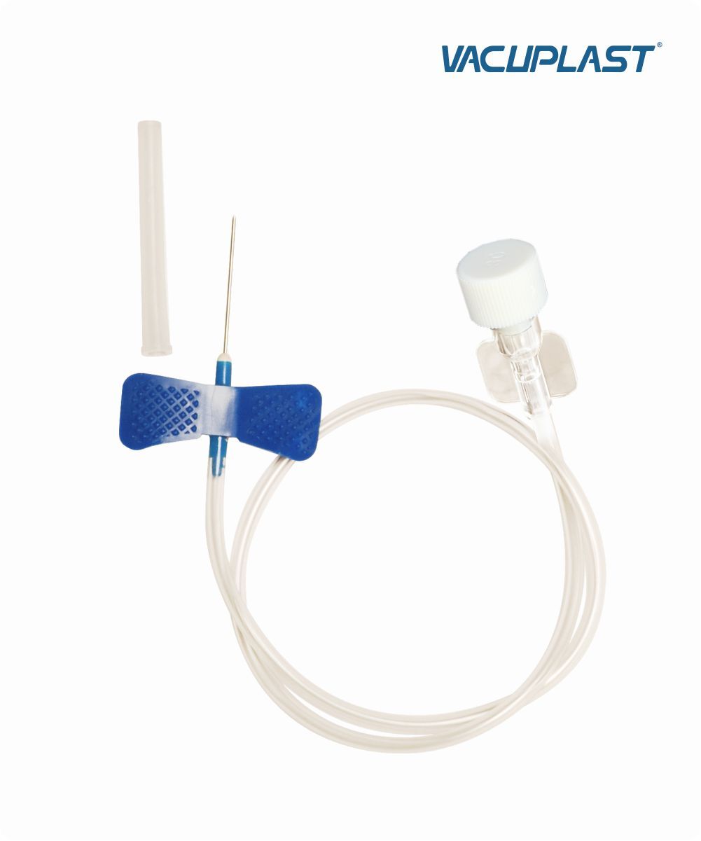 Escalpe para coleta de sangue com seringa 23G